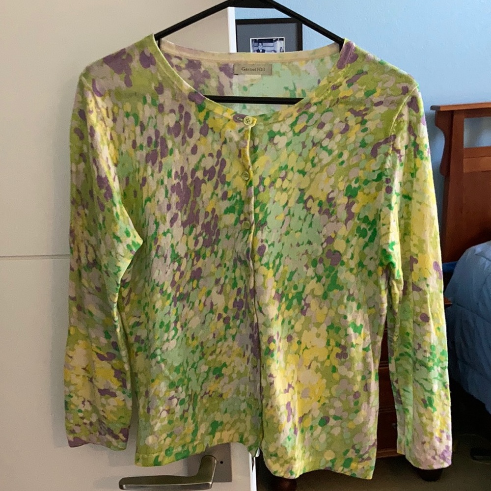 Garnet Hill merino wool cardigan